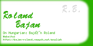 roland bajan business card